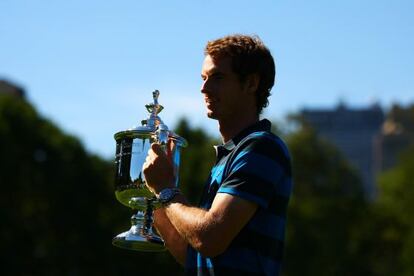 Murray, con el trofeo, en Central Park