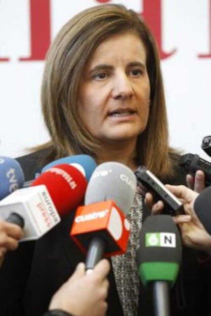 La ministra de Empleo, F&aacute;tima B&aacute;&ntilde;ez.