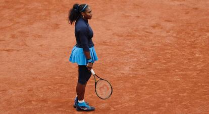 La tenista Serena Williams tras perder ante Garbiñe Muguruza.