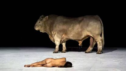 Una escena del montaje de 'Moisés y Aarón', en la Ópera de la Bastilla de París, el pasado año.