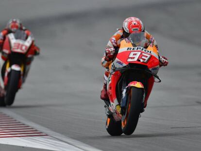 Marc Márquez, en el circuito de Sepang.