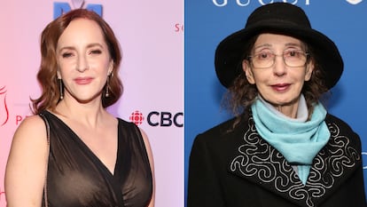 Rebecca Makkai en Ontario, noviembre de 2023 y Joyce Carol Oates en 2018 en Nueva York.