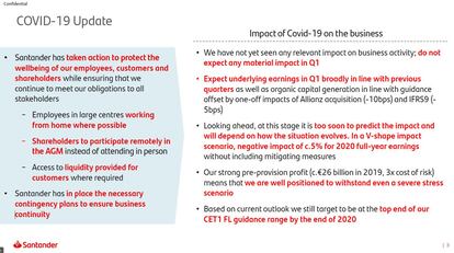 Presentación para analistas del Santander