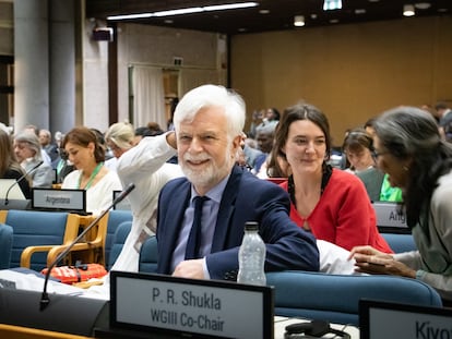 Jim Skea, nuevo presidente del IPCC, en el encuentro de Nairobi.