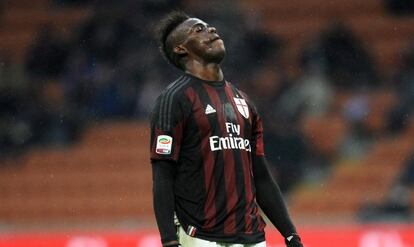 Balotelli durante el Milan-Udinese de la semana pasada. 