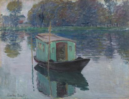 'El barco del pintor' (1874), óleo sobre lienzo de Monet.