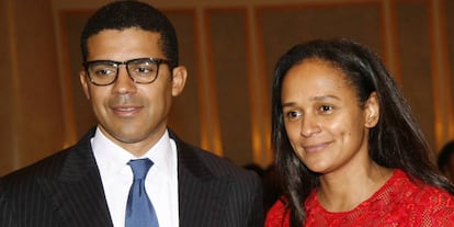 Isabel Dos Santos con su marido Sindika Dokolo.