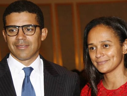 Isabel Dos Santos con su marido Sindika Dokolo.