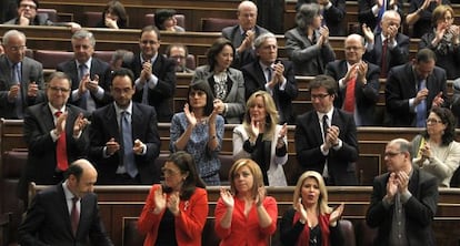 El grupo socialista, el mi&eacute;rcoles en el Congreso