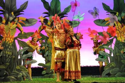 Imagen de la zarzuela producida por el Teatro Arriaga, 'El dúo de la Africana'