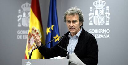 El director del Centro de Coordinación de Alertas y Emergencias Sanitarias del Ministerio de Sanidad, Fernando Simón. 