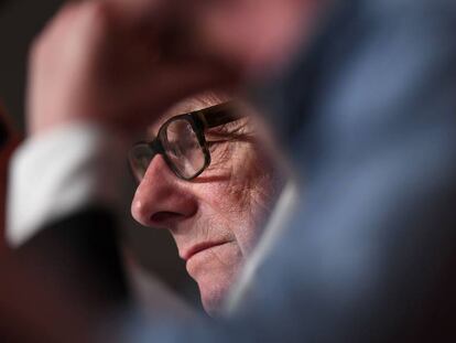 Ken Loach, hoy en Cannes.