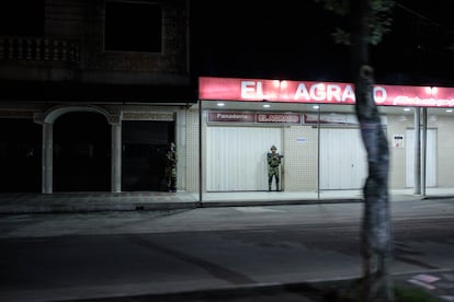 Saravena is a militarized town. In certain areas, there are soldiers stationed every one or two blocks. 