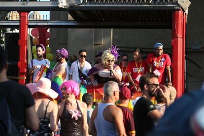Celebraci&oacute;n del Orgullo Gay en la avenida Paral&middot;lel de Barcelona.