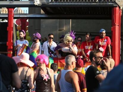 Celebraci&oacute;n del Orgullo Gay en la avenida Paral&middot;lel de Barcelona.