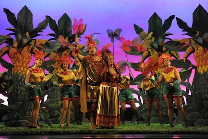 Una escena de la zarzuela cómica 'El dúo de La Africana'.
