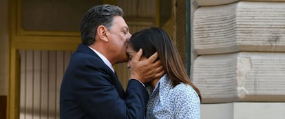 Una imagen de la adaptación cinematográfica de 'È così lieve il tuo bacio sulla fronte', basado en el libro de Caterina Chinnici sobre su padre, el juez Rocco, asesinado por la mafia en 1983.