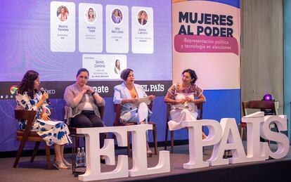 Martha Tagle, política y feminista, Rita Bell López, consejera INE, y Salma Luévano, diputada federal, participaron en la mesa 'Política de las mujeres y la violencia de género: combate y prevención'.