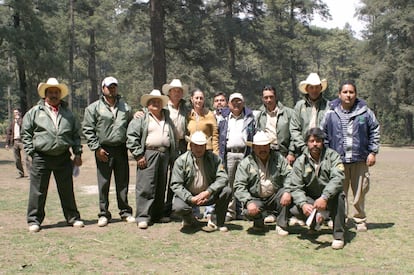 Integrantes de la Brigada de Vigilancia y Conservación del Parque  San Nicolas Totolapan