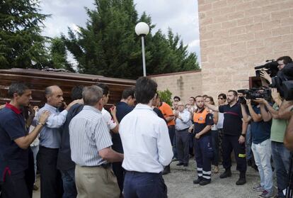 The funeral of Víctor Barrio.