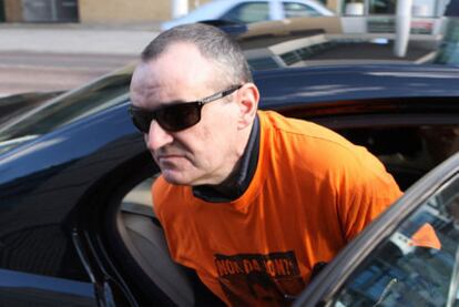 Iñaki de Juana Chaos, a su llegada a un tribunal de Belfast el pasado 1 de marzo.