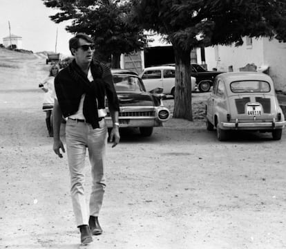 Mitchum, en una visita en Madrid, en 1967.