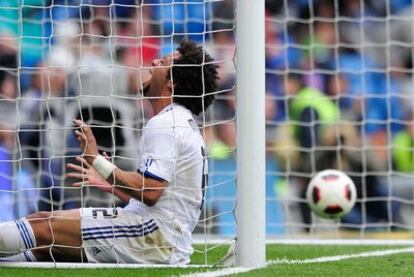 Marcelo se lamenta al no haber podido evitar el tercer tanto zaragocista.