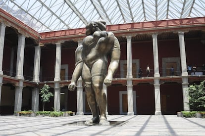 El patio del Museo José Luis Cuevas, ubicado en el Centro Histórico de la Ciudad de México. 