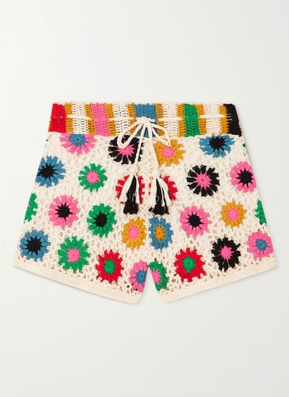 El color se impone con notas ‘hippies’ en estos ‘shorts’ que llevan el sello de la firma brasileña Farm Rio. En Net-a-Porter, 127,95 €