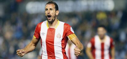 Stuani festeja un gol.