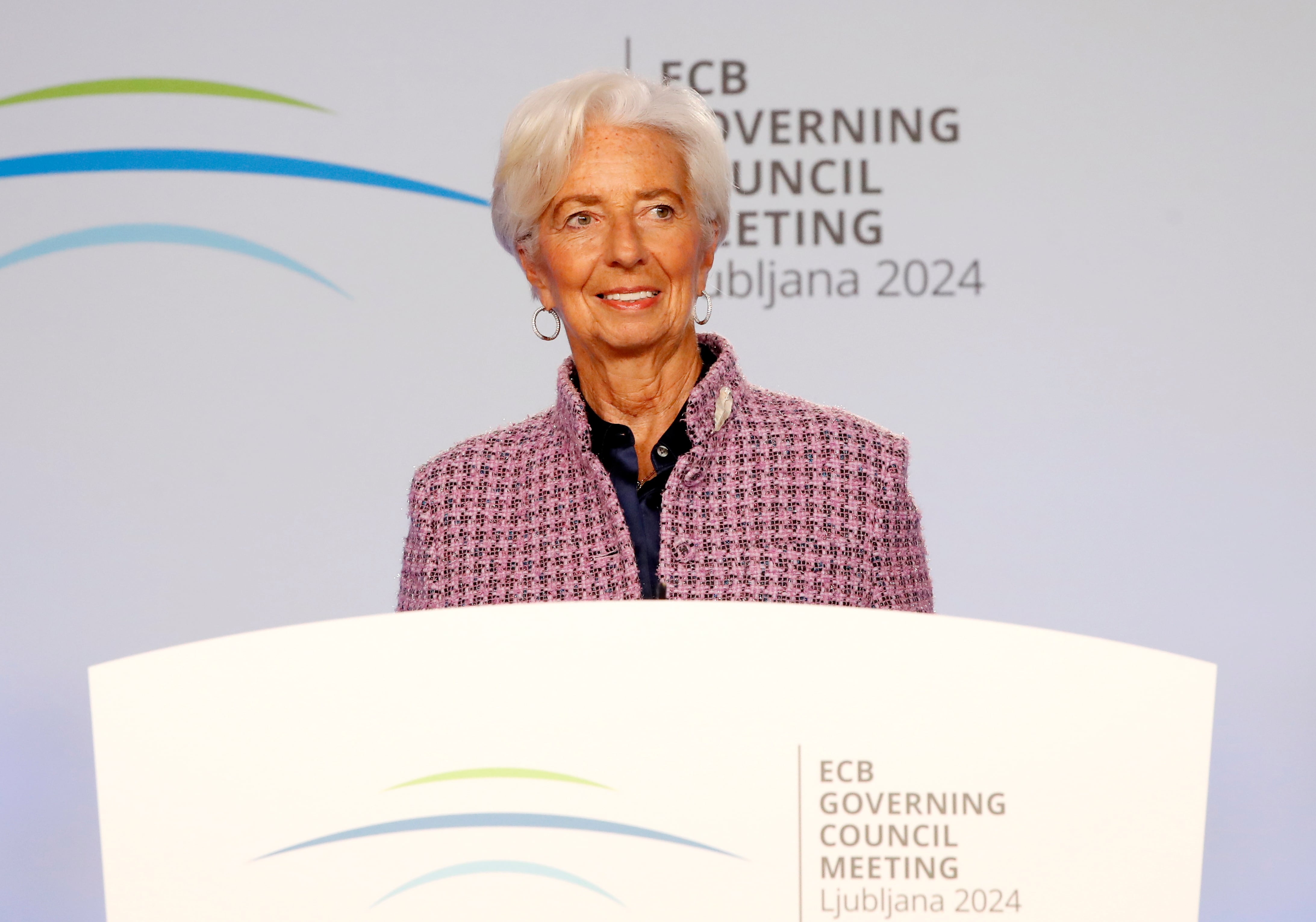 La presidenta del BCE, Christine Lagarde, en una imagen de archivo.