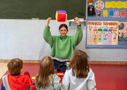 Clase en un colegio de Jaén, el 10 de enero.