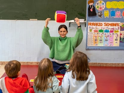 Clase en un colegio de Jaén, el 10 de enero.