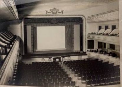 La platea y los palcos del cine Metropol, en el año 1930.