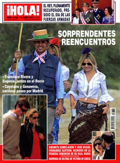 Portada de la revista <i>¡Hola!</i> del 9 de junio de 2010