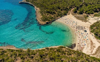 Panorámica de la cala S'Amarador, en la localidad mallorquina de Santanyí.