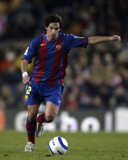 Albertini durante un partido frente al Atlético de Madrid en 2005.