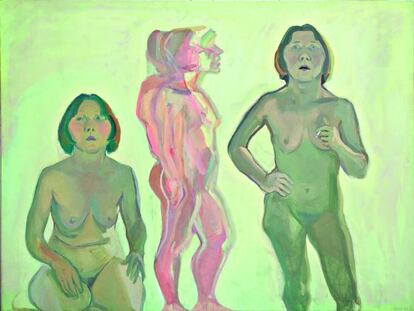 'Triple autoretrat', obra del 1972 de Maria Lassnig.