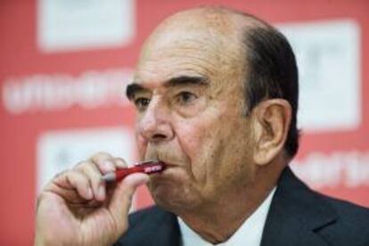 El presidente de Banco Santander y de Universia, Emilio Botín. EFE/Archivo