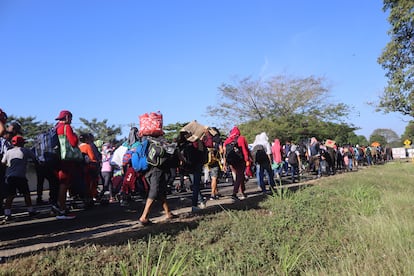 Caravana migrantes Navidad Chiapas