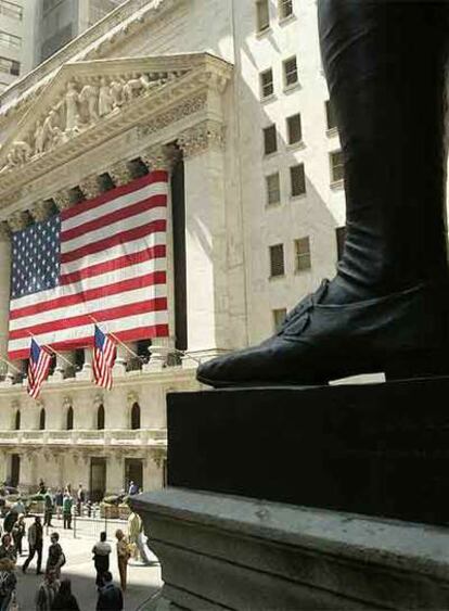 Sede de la Bolsa de Nueva York, en Wall Street.