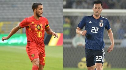 Eden Hazard e Maya Yoshida