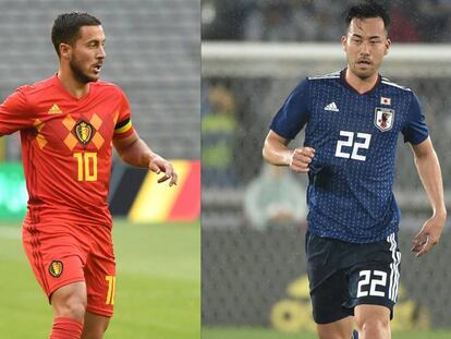 Eden Hazard e Maya Yoshida