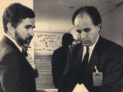 Joan Lerma y Rafael Blasco, en junio de 1988.