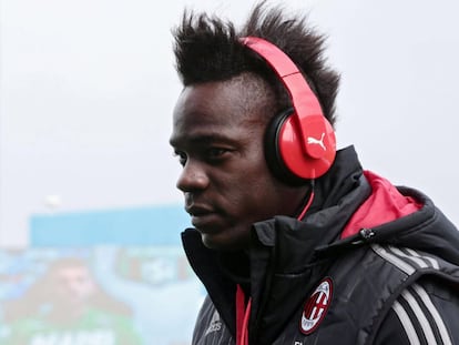 Mario Balotelli, delantero del Milan.