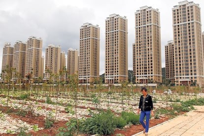 Edificios residenciales en la ciudad de Chenggong, en China.