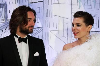 Carlota Casiraghi y Dimitri Rassam en el Baile de la Rosa de Mónaco, el 24 de marzo de 2018.