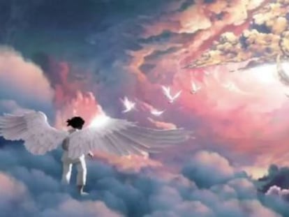 En el tráiler de  Only One , Donda West sobrevuela el cielo de Chicago convertida en ángel