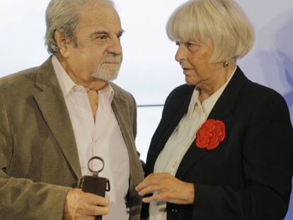 Juan Marsé i Beatriz de Moura, aquest dijous en el lliurament dels Premis Liber.