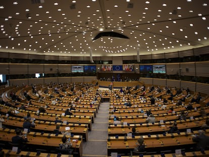 Una sesión plenaria del Parlamento Europeo en noviembre.